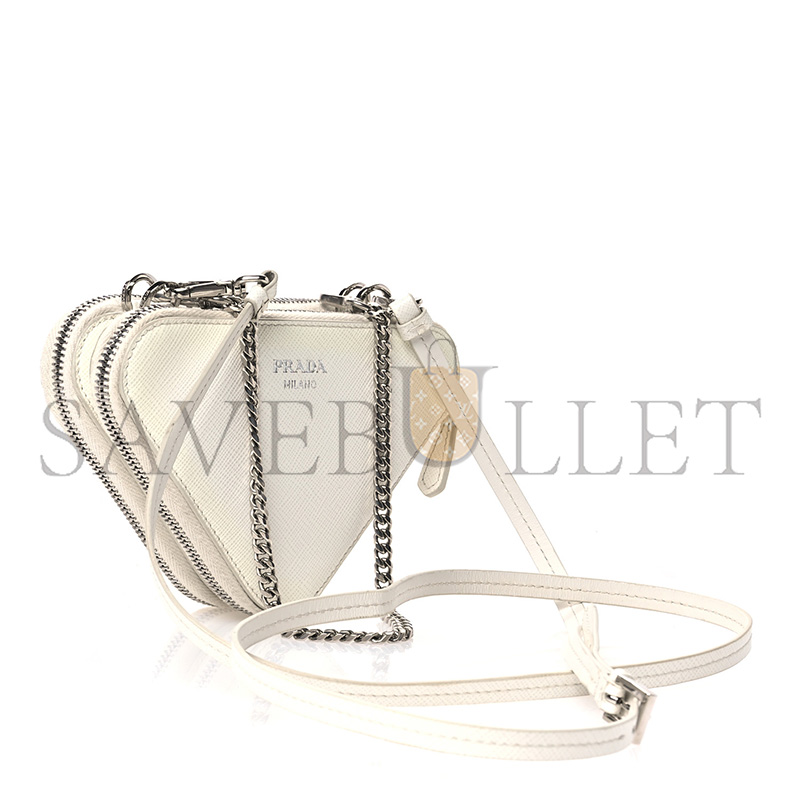PRADA SAFFIANO LEATHER MINI POUCH 1NR015  (15*10cm)
